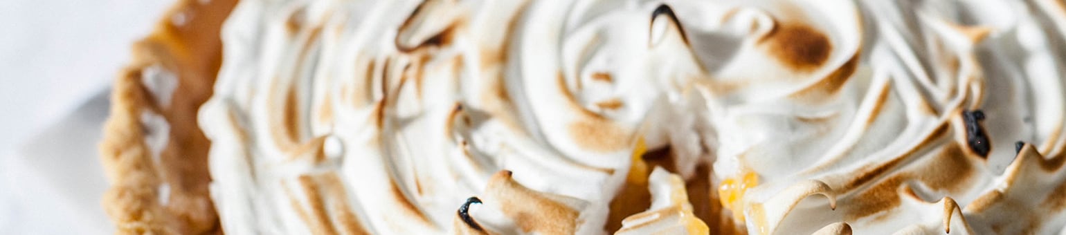 macro shot of a delicious pie